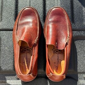 Martin Dingman Rich Brown Leather Loafers